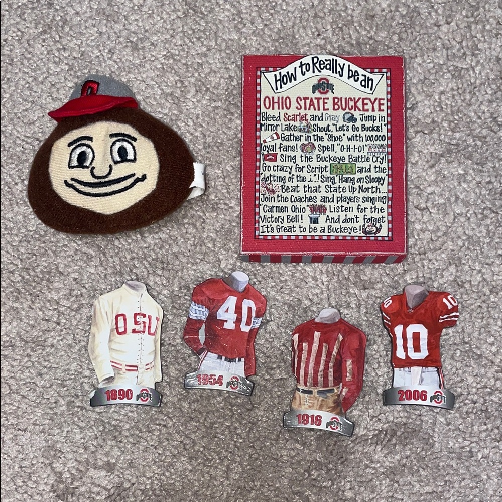 Ohio State Buckeye Memorabilia Magnet Set